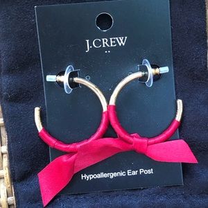 J. Crew Factory ribbon earrings